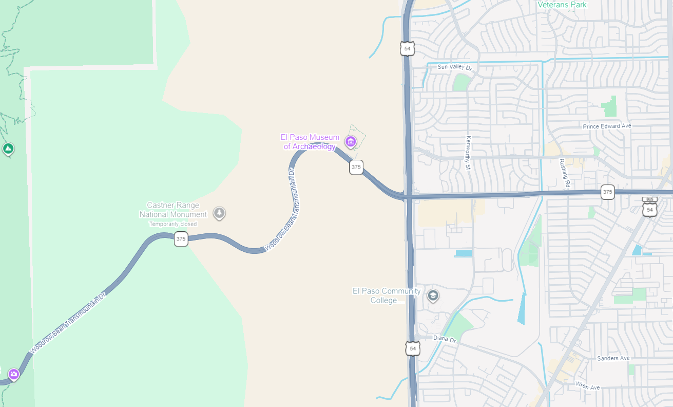 Map of where museum is located