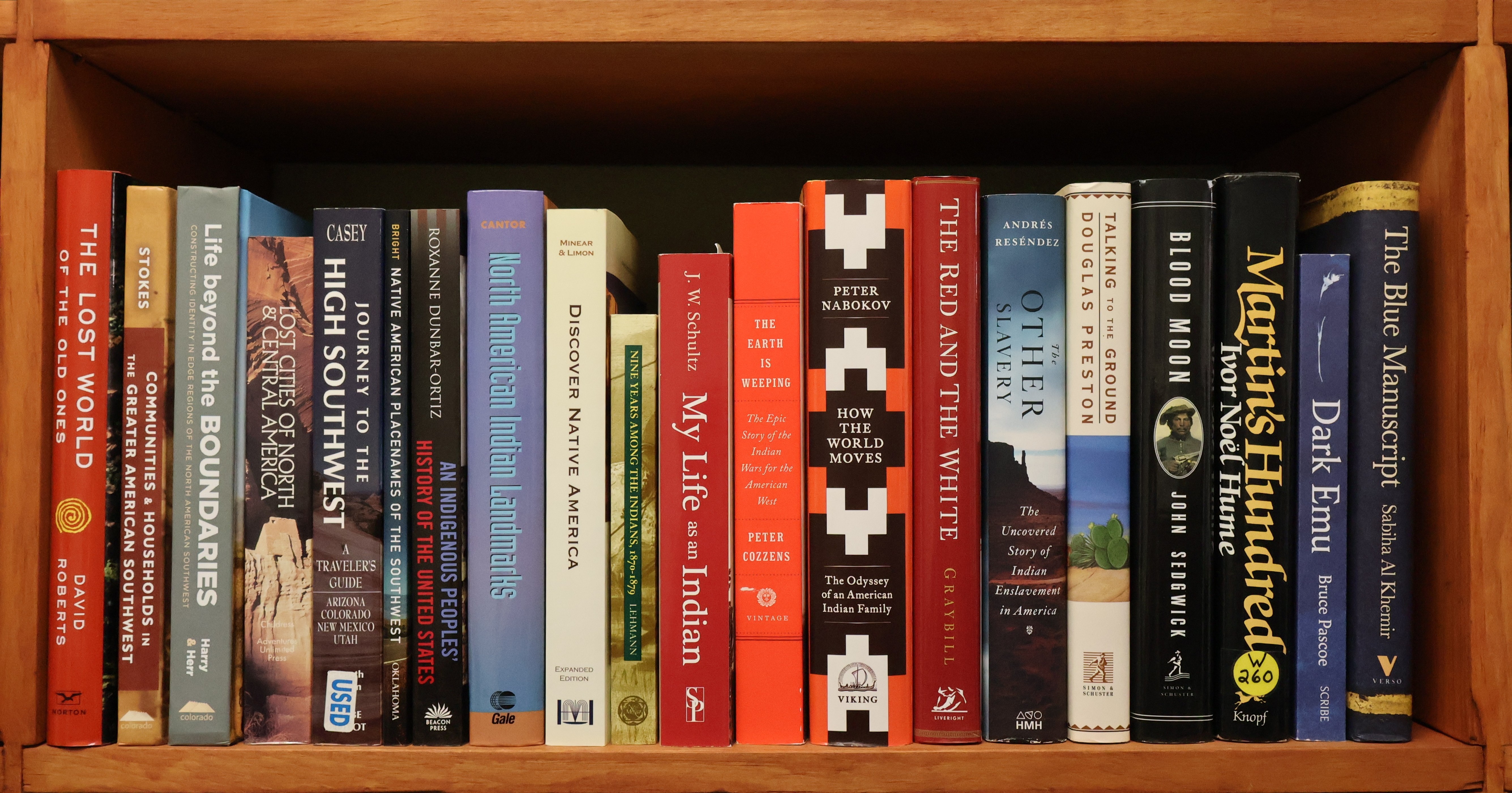 Photo of museum's research section of books