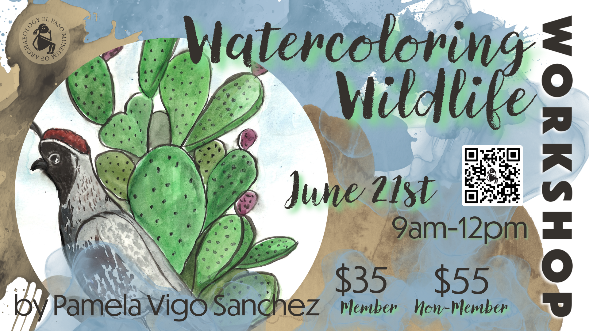 Watercoloring Wildlife Workshop 6 21 25 Digital